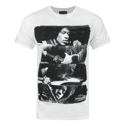 White - Front - Marquee Club Mens Jimi Hendrix T-Shirt