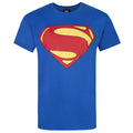 Blue - Front - Superman Mens Man Of Steel Logo T-Shirt