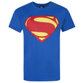 Blue - Front - Superman Mens Man Of Steel Logo T-Shirt