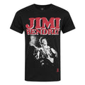 Black - Front - Jimi Hendrix Mens Block Logo T-Shirt