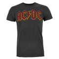 Charcoal - Front - AC-DC Mens Logo T-Shirt