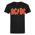 Black - Front - AC-DC Mens Logo T-Shirt