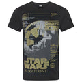 Multicoloured - Front - Star Wars Mens Rogue One Metallic Death Star T-Shirt