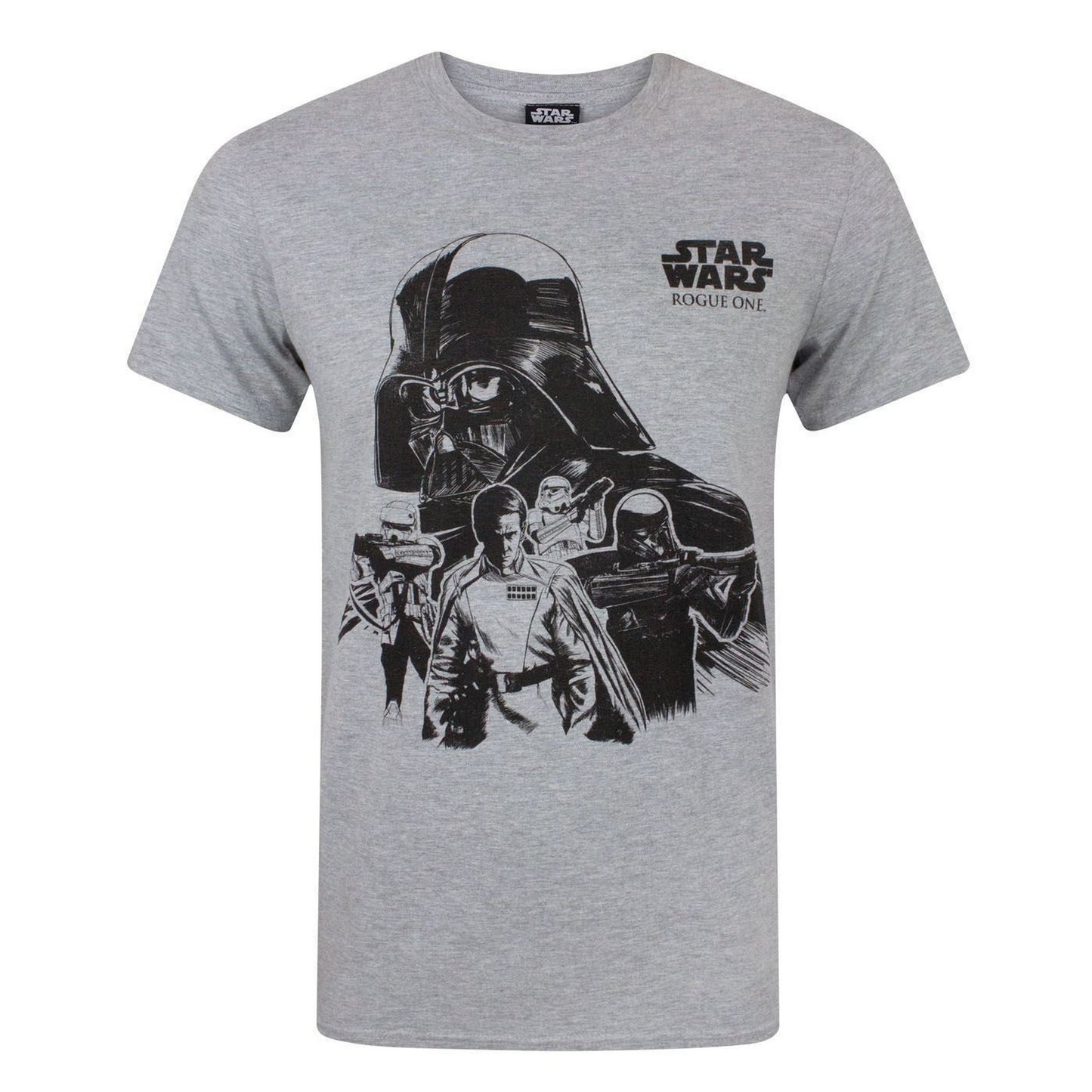 Grey - Front - Star Wars Mens Rogue One Empire T-Shirt