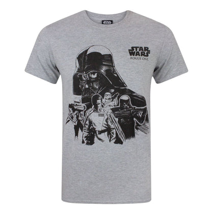 Grey - Front - Star Wars Mens Rogue One Empire T-Shirt