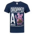 Navy - Front - Clangers Mens Dropped A Major Clanger T-Shirt