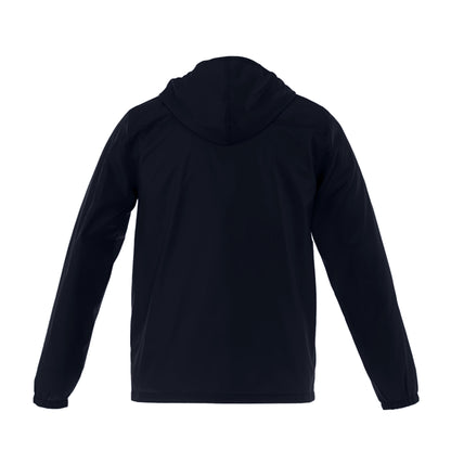 Blue - Back - Superman Womens-Ladies Man Of Steel Logo Hoodie