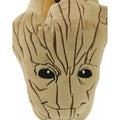 Brown - Side - Guardians Of The Galaxy Womens-Ladies Groot Slippers