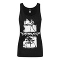 Black - Front - Terminator Womens-Ladies Genisys Graffiti Sleeveless Vest
