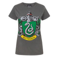 Charcoal - Front - Harry Potter Womens-Ladies Slytherin T-Shirt