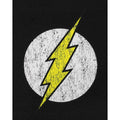 Black - Side - Flash Womens-Ladies Distressed Logo Vest