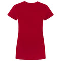 Red - Back - Flash Womens-Ladies Distressed Logo T-Shirt