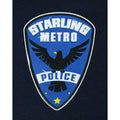 Blue - Side - Arrow Womens-Ladies Starling City Metro Police T-Shirt