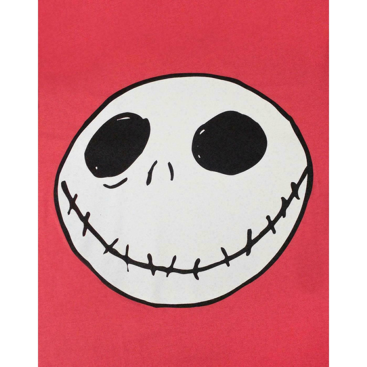 Red - Back - Nightmare Before Christmas Womens-Ladies Jack Reverse Seam T-Shirt