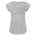 Grey-Pink - Back - Star Wars Womens-Ladies Rogue One Dipped Hem T-Shirt