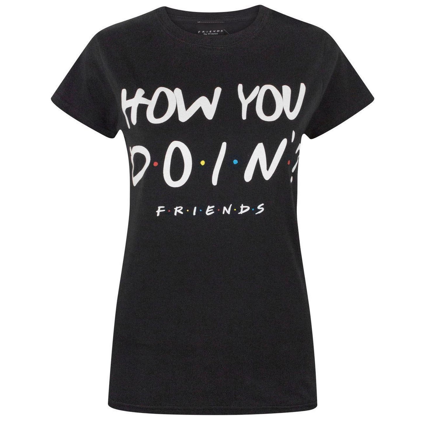 Black - Front - Friends Womens-Ladies How You Doin´ T-Shirt