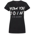 Black - Front - Friends Womens-Ladies How You Doin´ T-Shirt