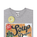 Grey - Side - Clangers Mens Soup Dragons Green Soup T-Shirt