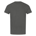 Charcoal - Back - Justice League Mens Batman Logo T-Shirt