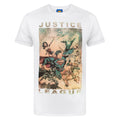 White - Front - Justice League Mens Characters Action T-Shirt