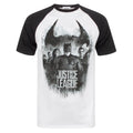 Multicoloured - Front - Justice League Mens Character Line Up Raglan T-Shirt