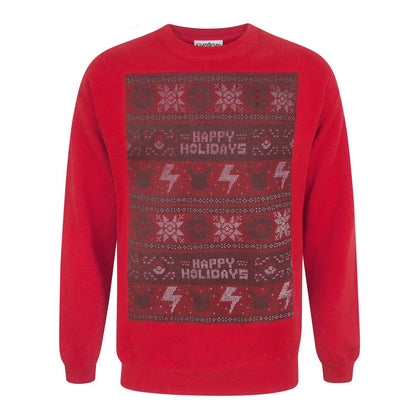 Red - Front - Pokemon Mens Happy Holidays Christmas Sweater