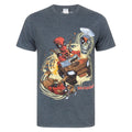 Charcoal - Front - Marvel Deadpool Mens 4x4 T-Shirt