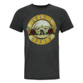 Charcoal-Gold - Front - Amplified Official Mens Guns N Roses Foil Drum T-Shirt