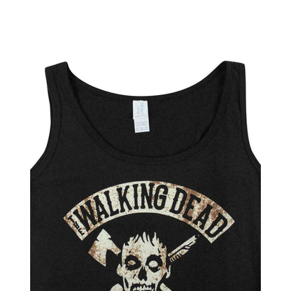 Black - Back - The Walking Dead Womens-Ladies Survivor Tank Top