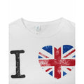 White - Side - Womens-Ladies I Love London T-Shirt