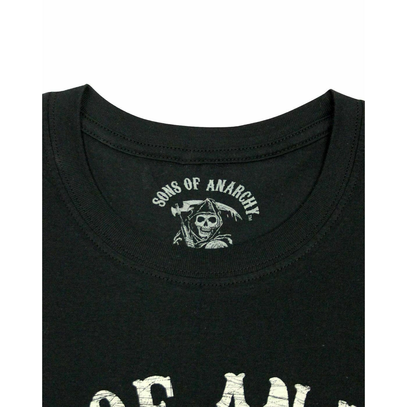 Black - Back - Sons Of Anarchy Official Mens Reaper Mens T-Shirt