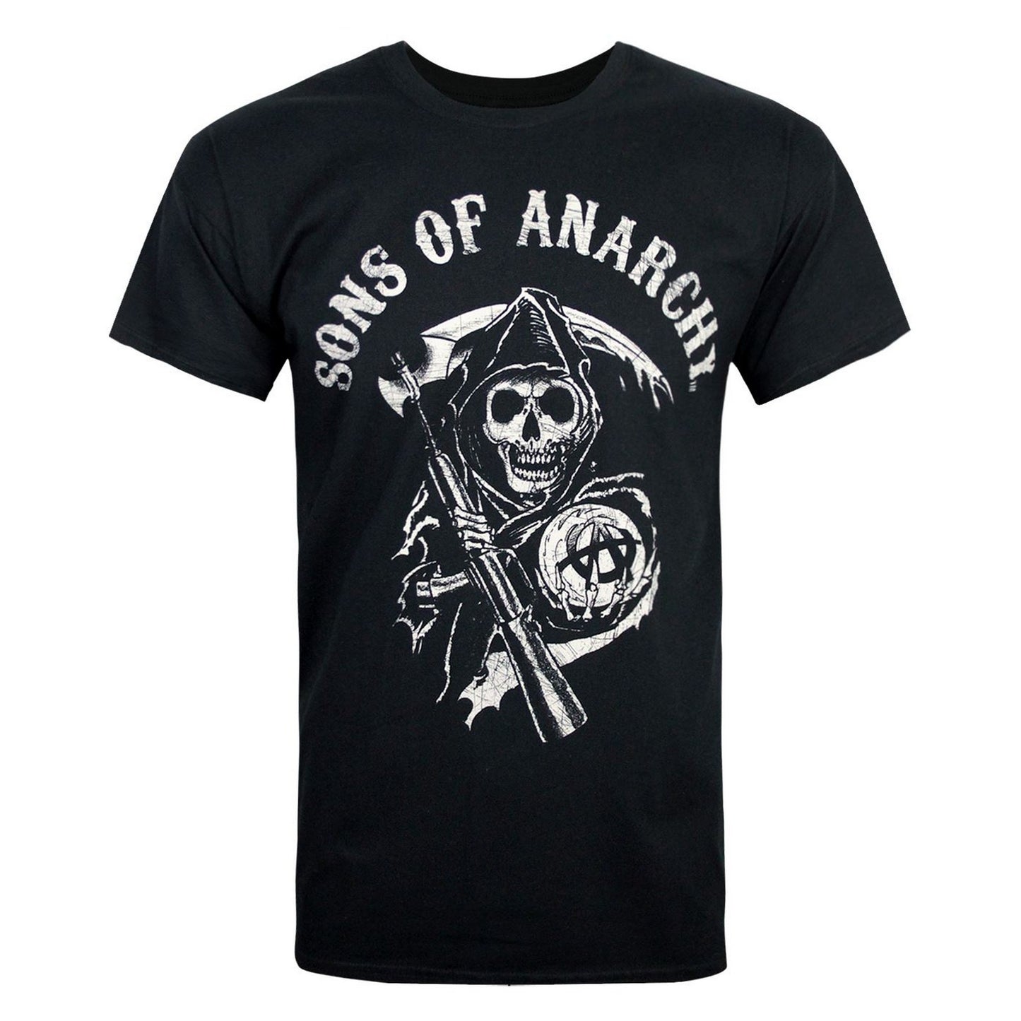 Black - Front - Sons Of Anarchy Official Mens Reaper Mens T-Shirt
