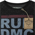 Charcoal - Back - Amplified Womens-Ladies Run DMC Logo Speckled Sweater