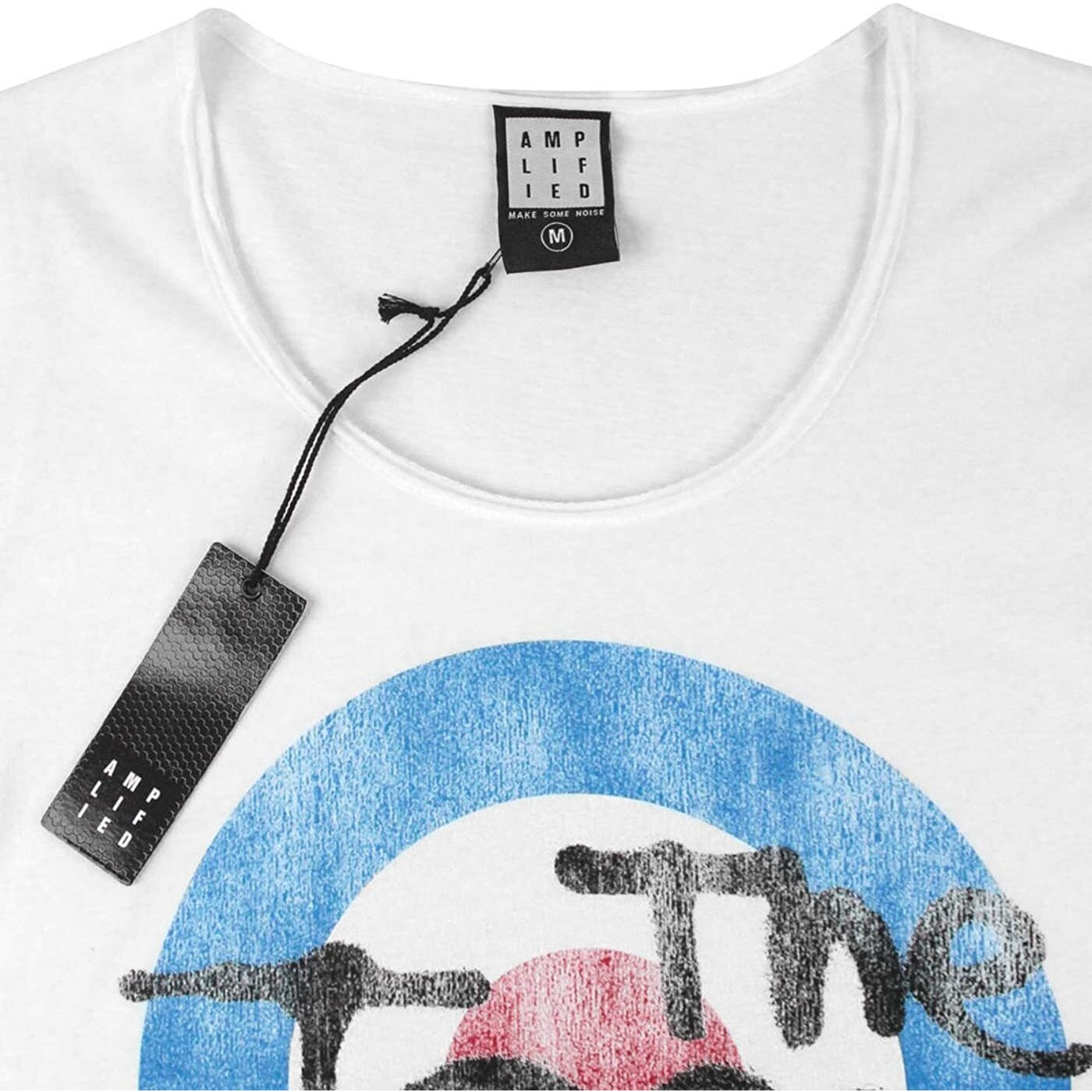 White - Back - Amplified Womens-Ladies The Jam Logo T-Shirt