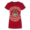 Red - Front - Harry Potter Womens-Ladies Hogwarts Railways T-Shirt