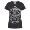 Black - Front - Hotel Transylvania Womens-Ladies Logo Glow In The Dark T-Shirt