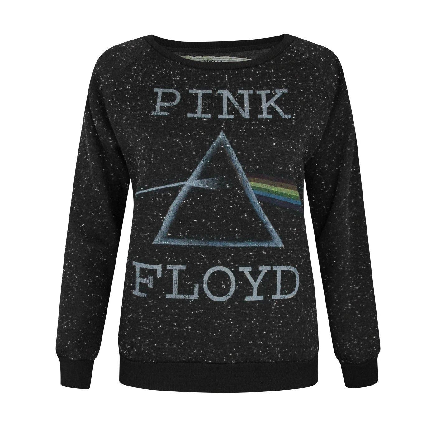 Black - Front - Amplified Womens-Ladies Pink Floyd Dark Side Of The Moon Sweater