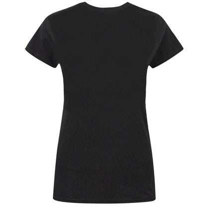 Black - Back - Minions Womens-Ladies Sorry I`m Bad T-Shirt