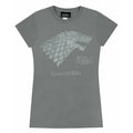 Charcoal - Front - Game Of Thrones Womens-Ladies Stark Winter Is Coming T-Shirt