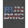 Charcoal - Back - Amplified Womens-Ladies Run DMC USA Diamante T-Shirt