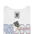 White - Lifestyle - Amplified Womens-Ladies Run DMC USA Diamante T-Shirt