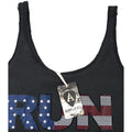 Charcoal - Back - Amplified Womens-Ladies Run DMC USA Diamante Tank Top