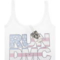White - Back - Amplified Womens-Ladies Run DMC USA Diamante Tank Top