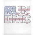 White - Side - Amplified Womens-Ladies Run DMC USA Diamante Tank Top