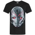 Black - Front - Avengers Official Mens Age Of Ultron Head T-Shirt