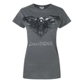 Charcoal - Front - Game Of Thrones Womens-Ladies Three Eyed Raven T-Shirt