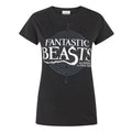 Black - Front - Fantastic Beasts And Where To Find Them Womens-Ladies Logo T-Shirt