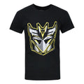 Black - Front - Transformers Official Mens Decepticon Metallic Logo T-Shirt