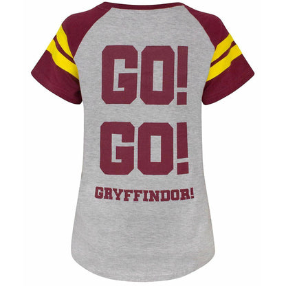 Multicoloured - Back - Harry Potter Womens-Ladies Quidditch Team Captain T-Shirt