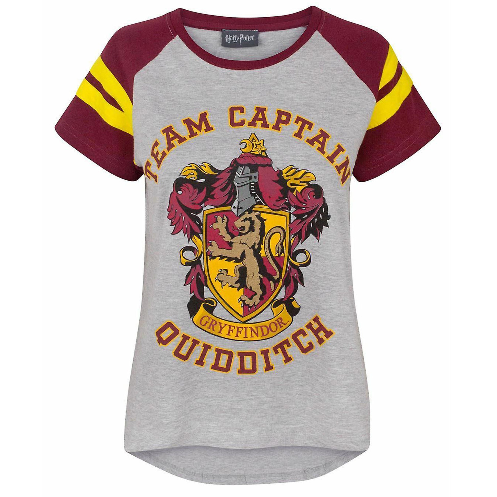 Multicoloured - Front - Harry Potter Womens-Ladies Quidditch Team Captain T-Shirt